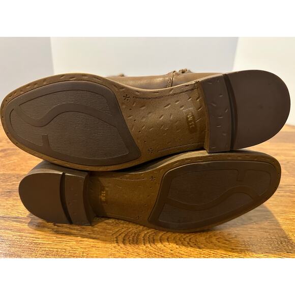 Franco Sarto Women's Marlisa Leather Riding Boots Brown Size 11M Classic Style - Picture 8 of 13